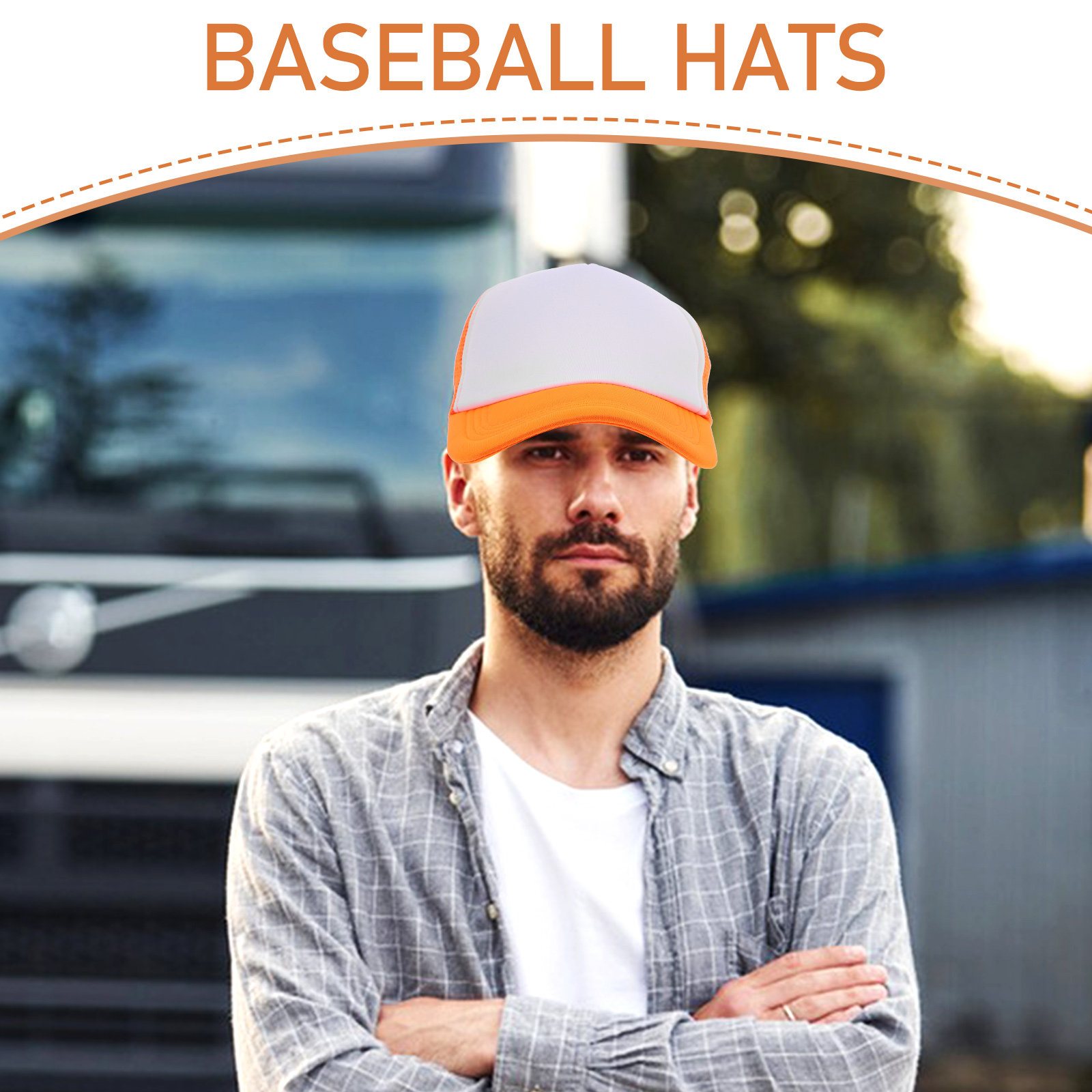 10Pcs Heat Transfer Blank Mesh - Hat Sublimation Blank 评论和价格