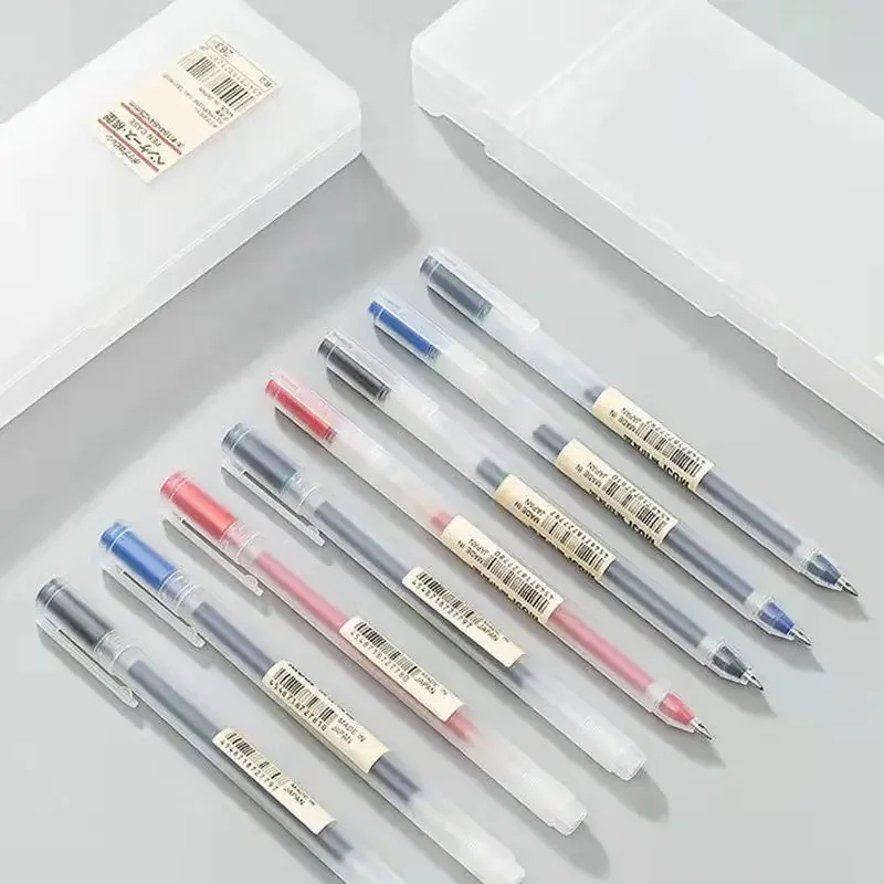 3-6Pcs Kawaii Gel Pen Black/Re - Muji Stationery Gel Pen 评论和价格