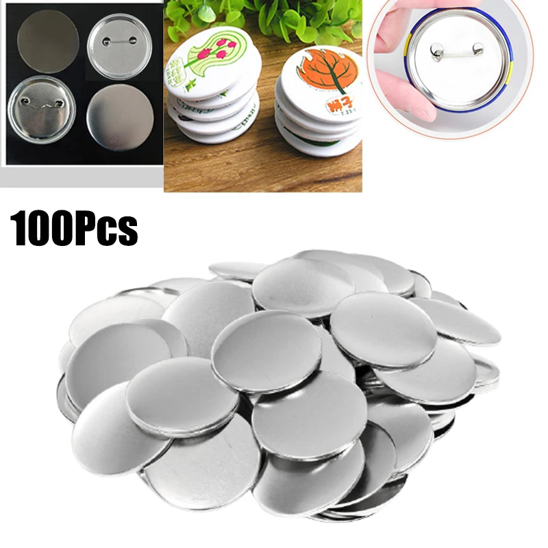 100pcs Blank Badge Pin Button  - Button Badge Blank 评论和价格