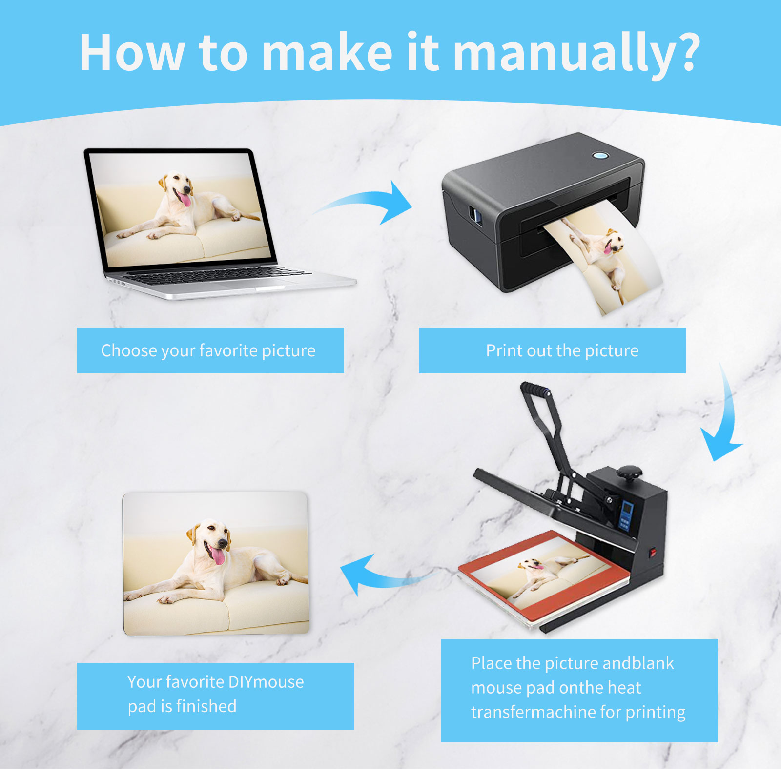 8pcs Sublimation Mouse Pad Bla - Mouse Pad Blank Sublimation 评论和价格