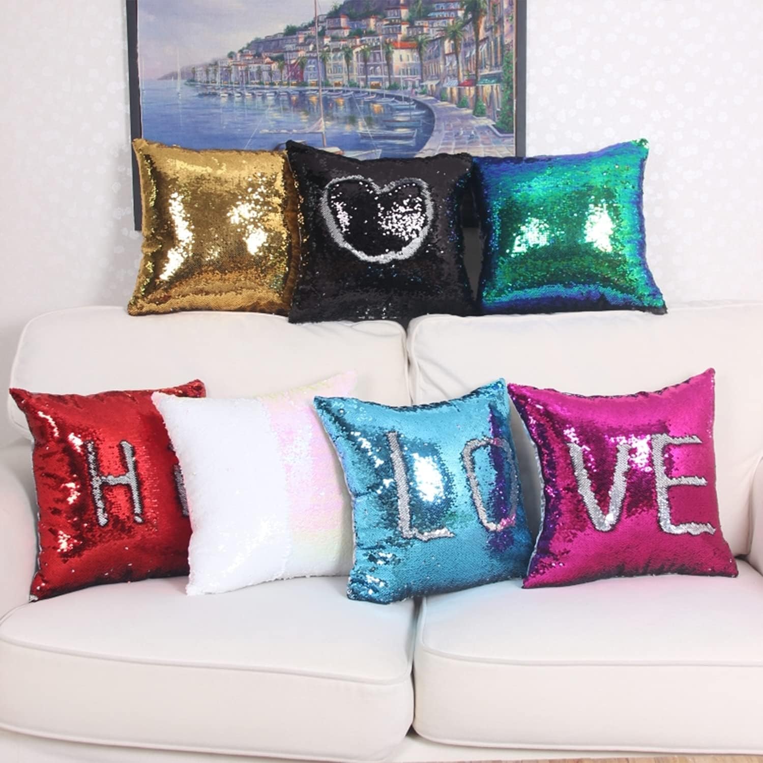 10pcs Painting Fabric Sublimat - Pillow Cover Sublimation 评论和价格