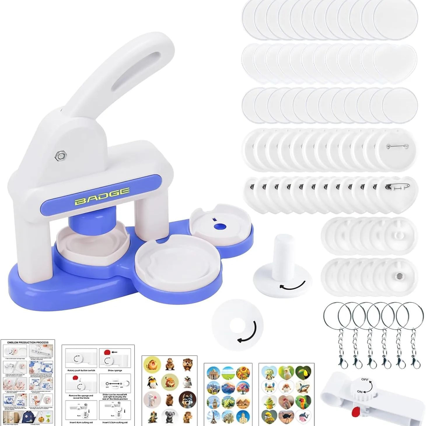 DIY Badge Making Machine, Butt - Button Badge Blank 评论和价格