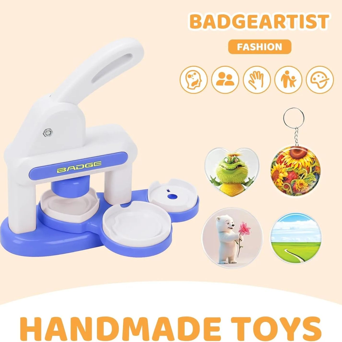 DIY Badge Making Machine, Butt - Button Badge Blank 评论和价格