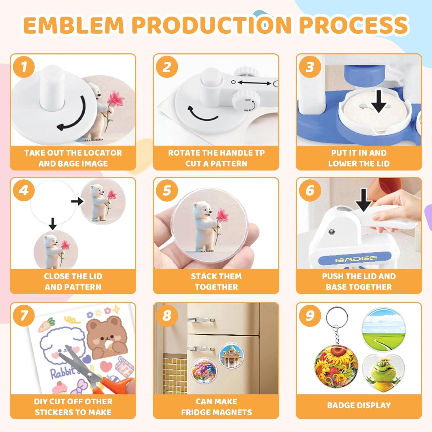 DIY Badge Making Machine, Butt - Button Badge Blank 评论和价格